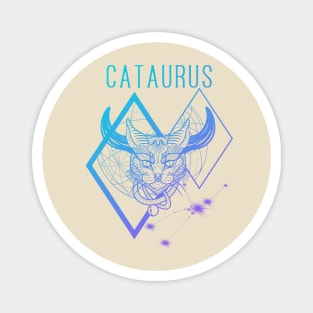 A zodiac cattery: Taurus - cataurus Magnet